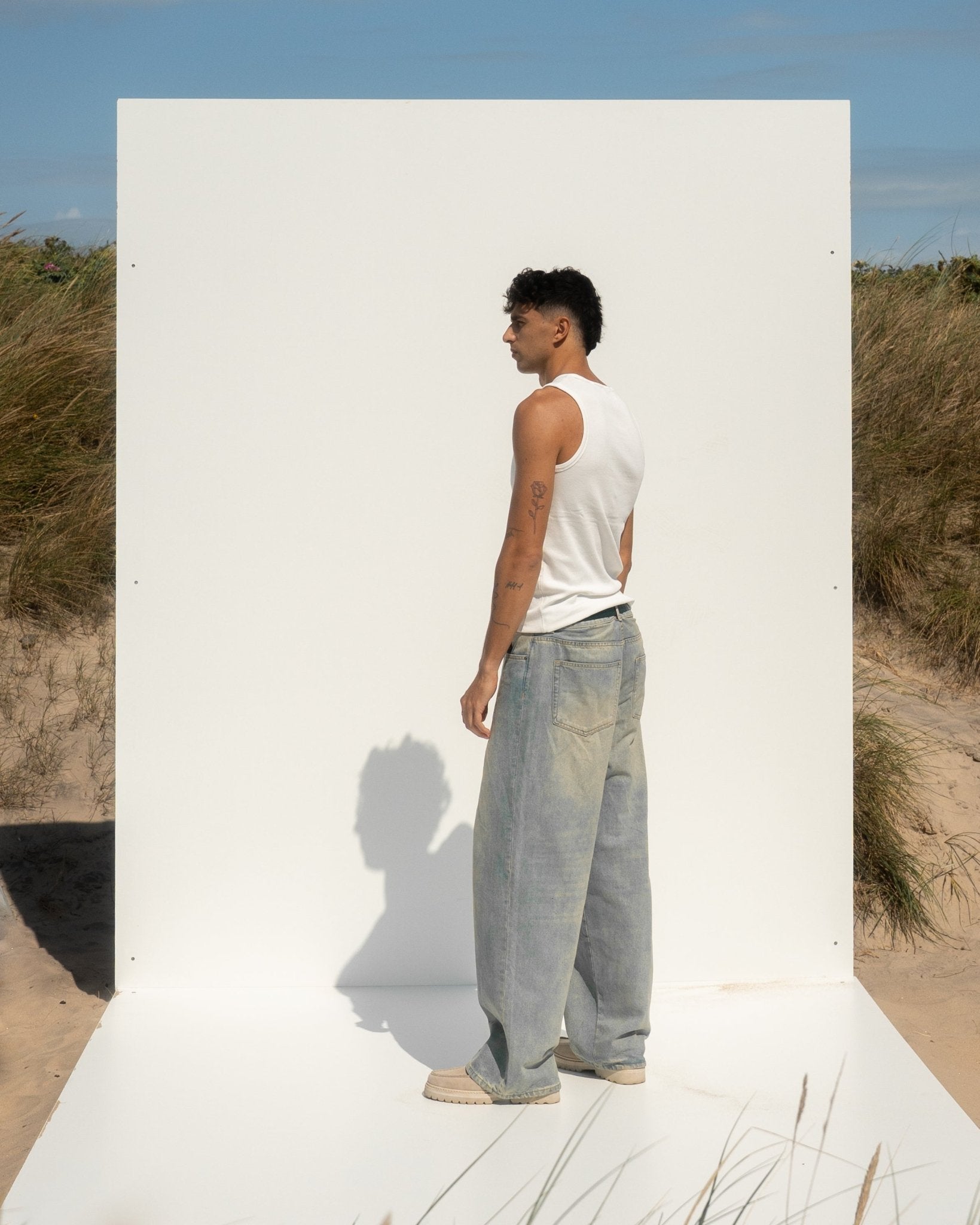 Baggy Denim Jeans Light Blue Vintage Wash | Skagen - clothing.dk